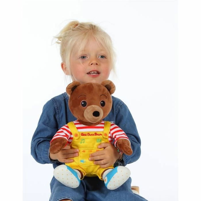 Gipsy Toys Petit Ours Brun Peluche Musicale et Conteuse d'Histoires