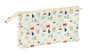 Safta Miffy Buddy - Porte-tout triple recyclé et résistant à l'eau, dimensions 22 x 12 x 3 cm, pour enfant à partir de 3 ans