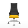 Piqueras y Crespo Chaise de Bureau Albacete XL Jaune et Noir