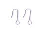 Innspiro Boucles d'oreilles à crochet ouvert style hippie argentées 6,4x15,0mm, Lot de 10