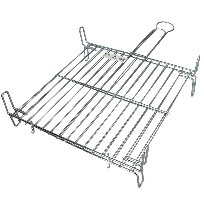 SATURNIA Grille de barbecue double n° 4 40x40 cm chromée