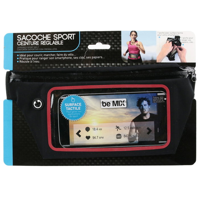 Be Mix Sacoche Banane avec Fenêtre Tactile Be Mix Sacoche Banane avec Fenêtre Tactile