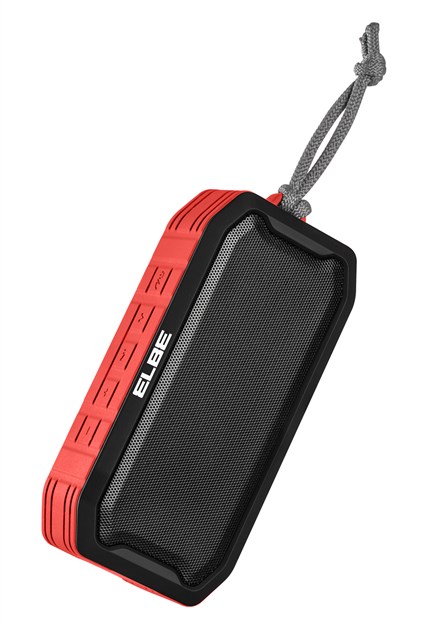 Elbe ALT-R15-TWS Enceinte Bluetooth Portable 5W TWS Rouge Résistant à l'eau IPX7 pour musique sans fil et son stéréo