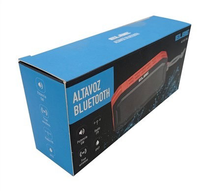 Elbe ALT-R15-TWS Enceinte Bluetooth Portable 5W TWS Rouge Résistant à l'eau IPX7 pour musique sans fil et son stéréo