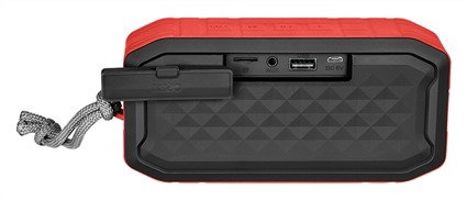 Elbe ALT-R15-TWS Enceinte Bluetooth Portable 5W TWS Rouge Résistant à l'eau IPX7 pour musique sans fil et son stéréo
