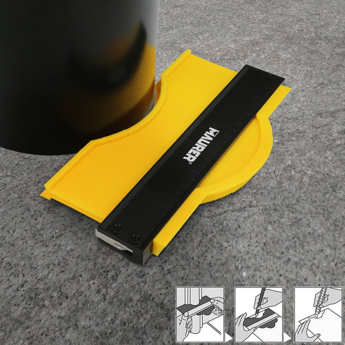 MAURER Medidor de contornos 130x250 mm avec blocage