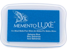 Tsukineko MEMENTO LUXE Tampon encreur Bleu Bahamas 96x63mm