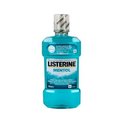 LISTERINE Bain de Bouche Menthol - Rince-bouche pour une Fraîcheur Intensive et une Protection Dentaire - 500 ml LISTERINE Bain de Bouche Menthol - Rince-bouche pour une Fraîcheur Intensive et une Protection Dentaire - 500 ml