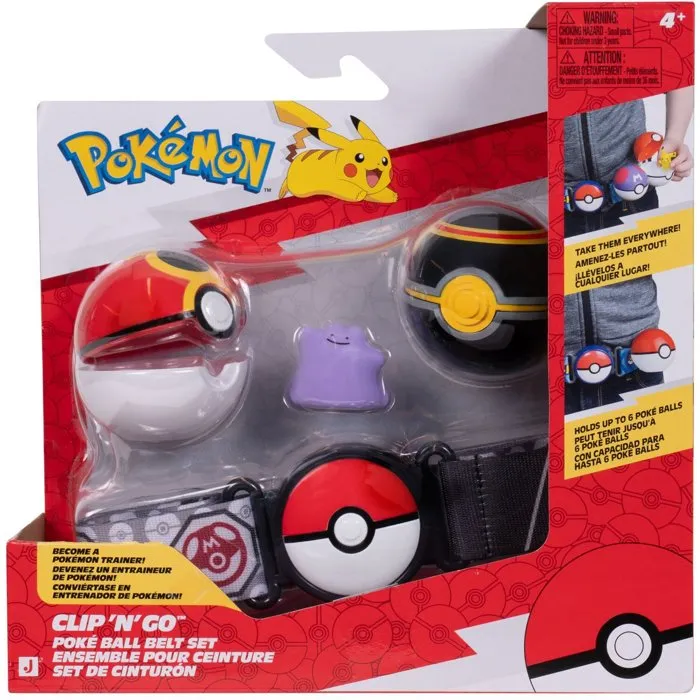 Pokemon Ceinture Poké Ball Clip'N Go Métamorph avec 2 Poké Balls et figurine Pokemon Ceinture Poké Ball Clip'N Go Métamorph avec 2 Poké Balls et figurine