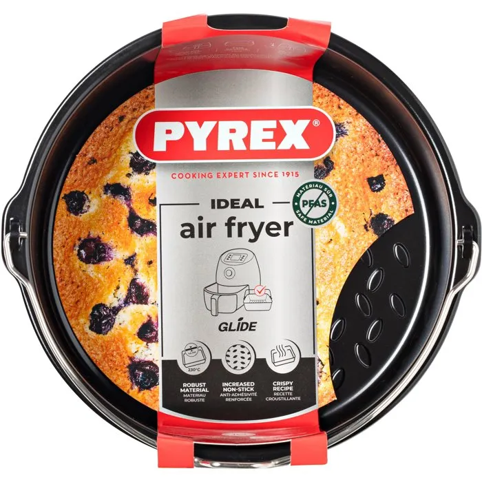 Pyrex Plat rond Glide 20x19 cm avec anse
