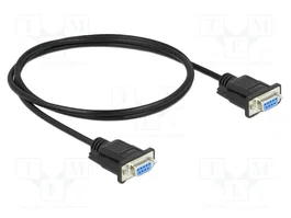 DELOCK Câble D-Sub 9pin socle null-modem 1m