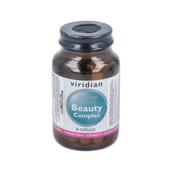 Viridian Beauty Complex Cheveux Peau Et Ongles 30 Capsules Végétales Complément Alimentaire Vegan Viridian Beauty Complex Cheveux Peau Et Ongles 30 Capsules Végétales Complément Alimentaire Vegan
