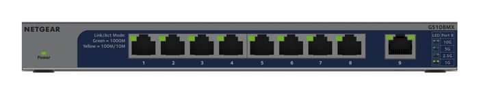 Netgear GS108MX-100EUS Commutateur Gigabit 8 ports avec 1 port 10G/Multi-Gig