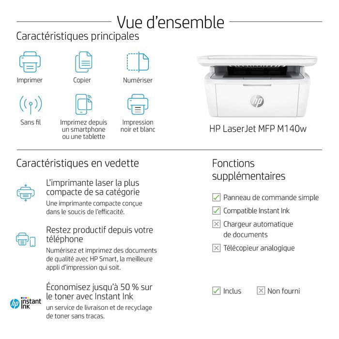 HP LaserJet M140w Monochrome Wi-Fi HP LaserJet M140w Monochrome Wi-Fi