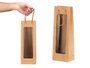 Kinvara Sac Vin Kraft Carré avec Anse Marron 36x12.5x1 cm (Set de 48)