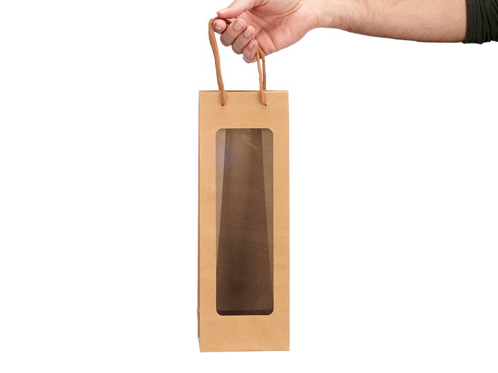 Kinvara Sac Vin Kraft Carré avec Anse Marron 36x12.5x1 cm (Set de 48) Kinvara Sac Vin Kraft Carré avec Anse Marron 36x12.5x1 cm (Set de 48)