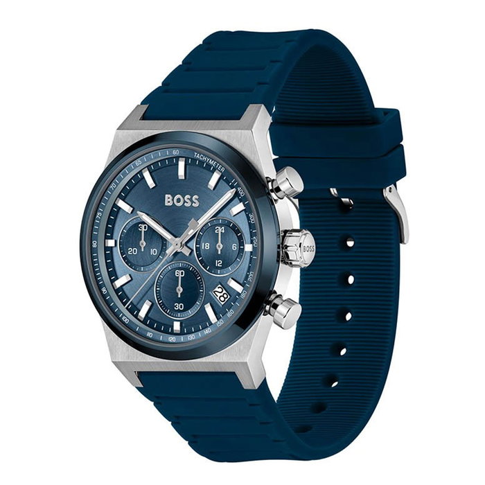 Boss 1514243 avec bracelet bleu et cadran bleu