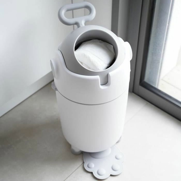 Thermobaby Poubelle à couches sans recharge spécifique - Blanc Thermobaby Poubelle à couches sans recharge spécifique - Blanc