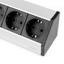Emuca Multiconnecteur V Dock, Anodisé mat, Plastique et Aluminium.