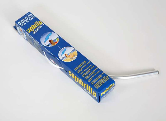Soportes Plásticos Ombrelle en éventail pour chaise, Bleu