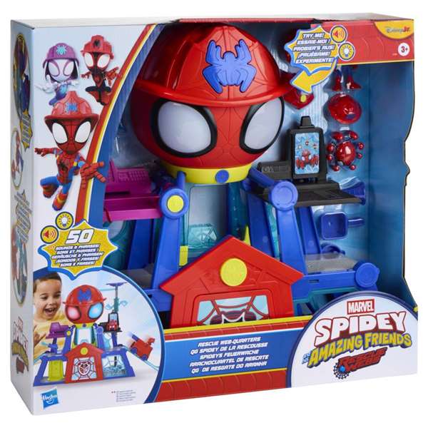 Hasbro Marvel Spidey Rescue-Webs Webquarters avec lumières et sons Hasbro Marvel Spidey Rescue-Webs Webquarters avec lumières et sons