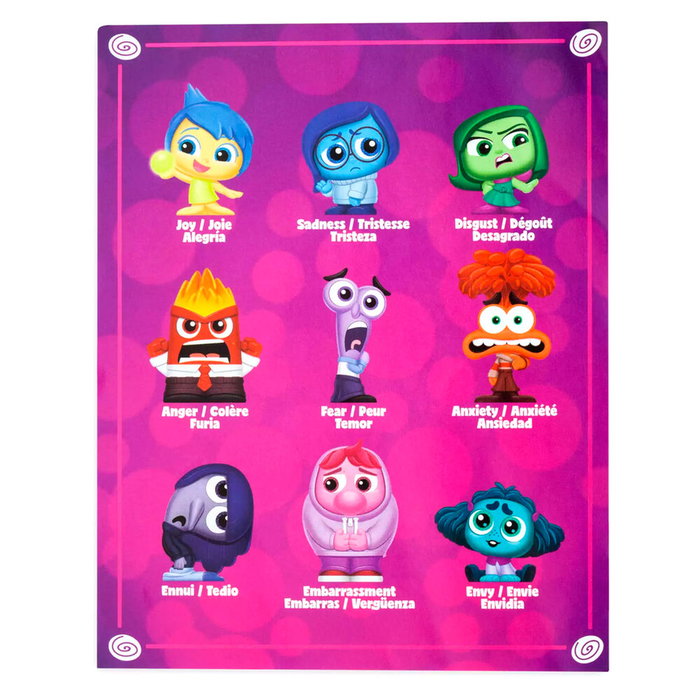 JUST PLAY Set de 9 figurines Disney Pixar Inside Out 2 Doorables 4cm