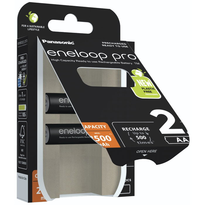 Panasonic BK-3HCDE/2CP 2500 mAh 1,2 V - Pack de 2 Panasonic BK-3HCDE/2CP 2500 mAh 1,2 V - Pack de 2