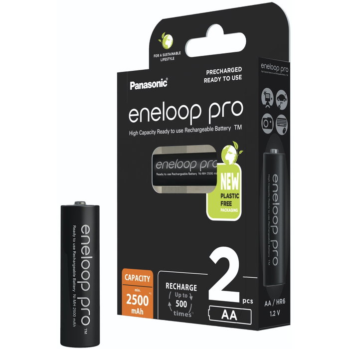 Panasonic BK-3HCDE/2CP 2500 mAh 1,2 V - Pack de 2 Panasonic BK-3HCDE/2CP 2500 mAh 1,2 V - Pack de 2