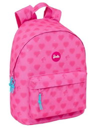 Safta Sac à dos pour ordinateur portable 14,1" Barbie "Coeurs" - 31x41x16 cm - Âge minimum recommandé 3 ans
