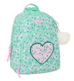 Safta Mini Sac à Dos "Cuore" pour Enfants (3 ans et plus) - Noir 25x30x13 cm