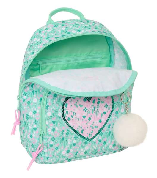 Safta Mini Sac à Dos "Cuore" pour Enfants (3 ans et plus) - Noir 25x30x13 cm