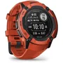 Garmin Montre GPS connectée Instinct 2X Solar Rouge - Boîtier 50 mm, écran monochrome 1,1 pouce, robuste