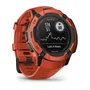 Garmin Montre GPS connectée Instinct 2X Solar Rouge - Boîtier 50 mm, écran monochrome 1,1 pouce, robuste