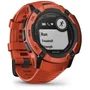 Garmin Montre GPS connectée Instinct 2X Solar Rouge - Boîtier 50 mm, écran monochrome 1,1 pouce, robuste