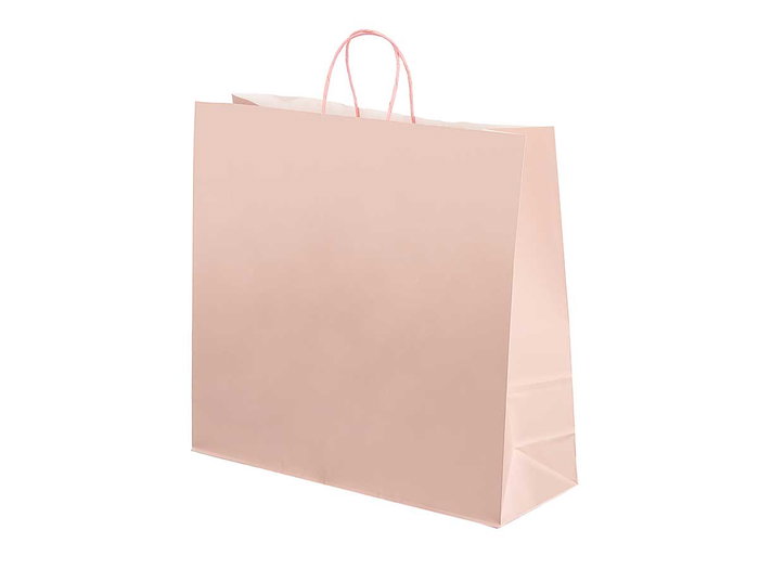 Pincello Sac en Papier Rose Pâle Grand 46 x 49 cm (Set de 100)