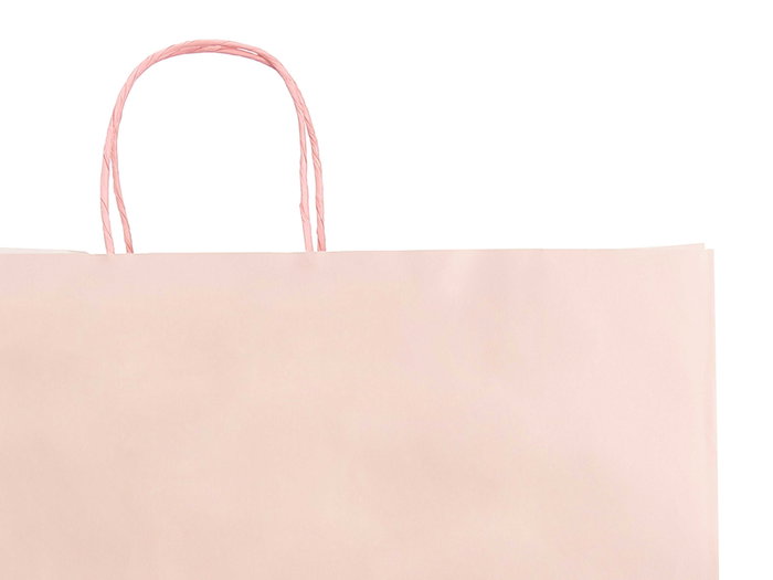Pincello Sac en Papier Rose Pâle Grand 46 x 49 cm (Set de 100)