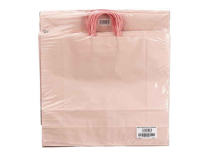Pincello Sac en Papier Rose Pâle Grand 46 x 49 cm (Set de 100)