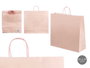 Pincello Sac en Papier Rose Pâle Grand 46 x 49 cm (Set de 100)