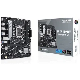 ASUS Carte mère PRIME B760M-R D4 micro ATX Socket LGA 1700 Intel B760 DDR4 64 Go 2.5 GbE