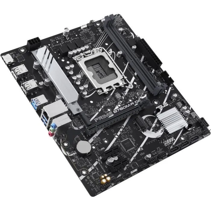 ASUS Carte mère PRIME B760M-R D4 micro ATX Socket LGA 1700 Intel B760 DDR4 64 Go 2.5 GbE