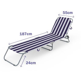 Chaise longue Marbueno 187 x 24 x 55 cm