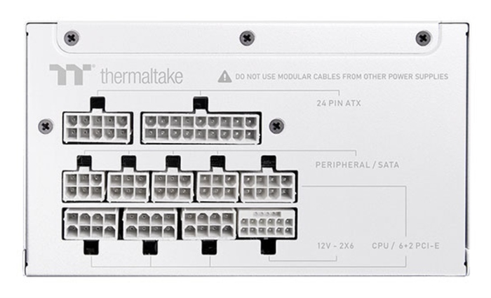 Thermaltake Toughpower GT 850W 80+ Gold Alimentation Modulaire Blanche ATX 3.1 Thermaltake Toughpower GT 850W 80+ Gold Alimentation Modulaire Blanche ATX 3.1