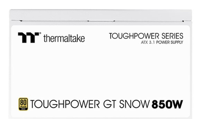 Thermaltake Toughpower GT 850W 80+ Gold Alimentation Modulaire Blanche ATX 3.1 Thermaltake Toughpower GT 850W 80+ Gold Alimentation Modulaire Blanche ATX 3.1