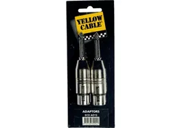 YELLOWCAB Adaptateur jack mâle mono 6,35 mm vers XLR femelle