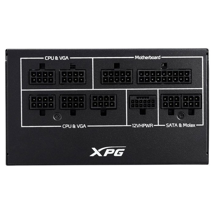 XPG Core Reactor II 850W - Alimentation PC Modulaire 80 Plus Gold - ATX 3.0 - 850W - Noir - Connecteurs PCIe 6+2 broches (x6), SATA (x8), EPS - 100% Modulaire