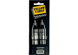 YELLOWCAB Adaptateur RCA mâle vers 2 XLR femelle
