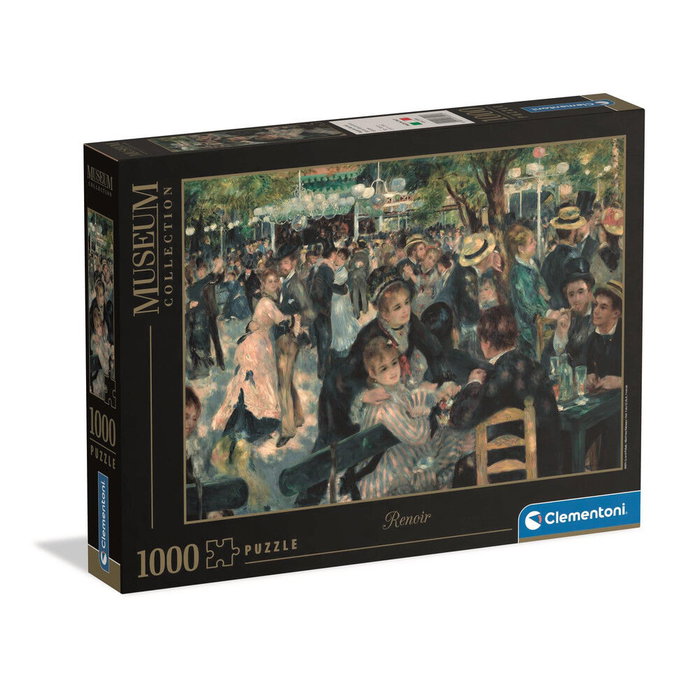 CLEMENTONI Puzzle 1000 Pièces - Le Bal du Moulin de la Galette de Renoir (Museum Collection), 98x33 cm CLEMENTONI Puzzle 1000 Pièces - Le Bal du Moulin de la Galette de Renoir (Museum Collection), 98x33 cm