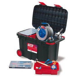 Tayg Coffre à outils 2 étagères + 2 tiroirs, 105L, 775x475x493mm, Réf. 154003