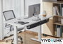 Vivolink Support de gestion des câbles sous bureau en maille, organisateur pour multiprises, câbles USB et HDMI, capacité 5 kg