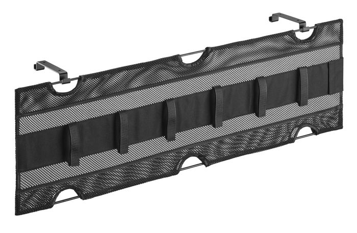 Vivolink Support de gestion des câbles sous bureau en maille, organisateur pour multiprises, câbles USB et HDMI, capacité 5 kg